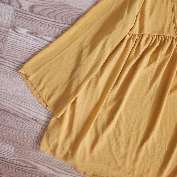 NWT The Impeccable Pig Mustard Mini Dress, Size M. - Picture 3 of 9